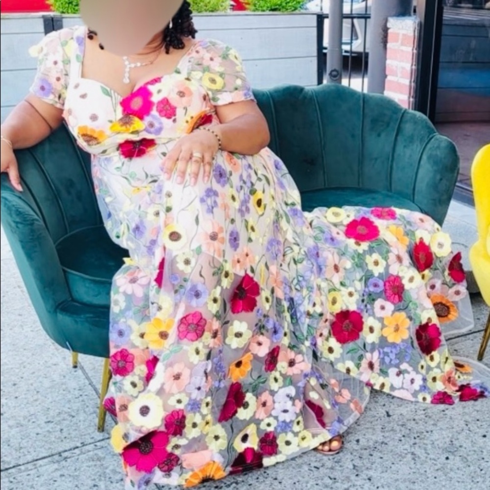 Floral Embroidered Dress